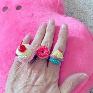 Cupcake and donut ring bundle